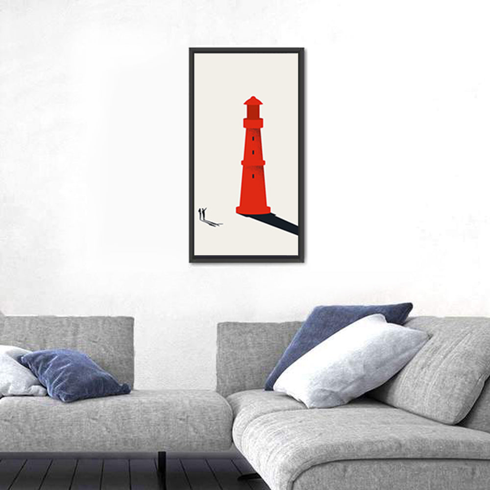 Red Lighthouse Vision Wall Art