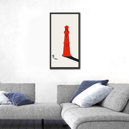 Red Lighthouse Vision Wall Art