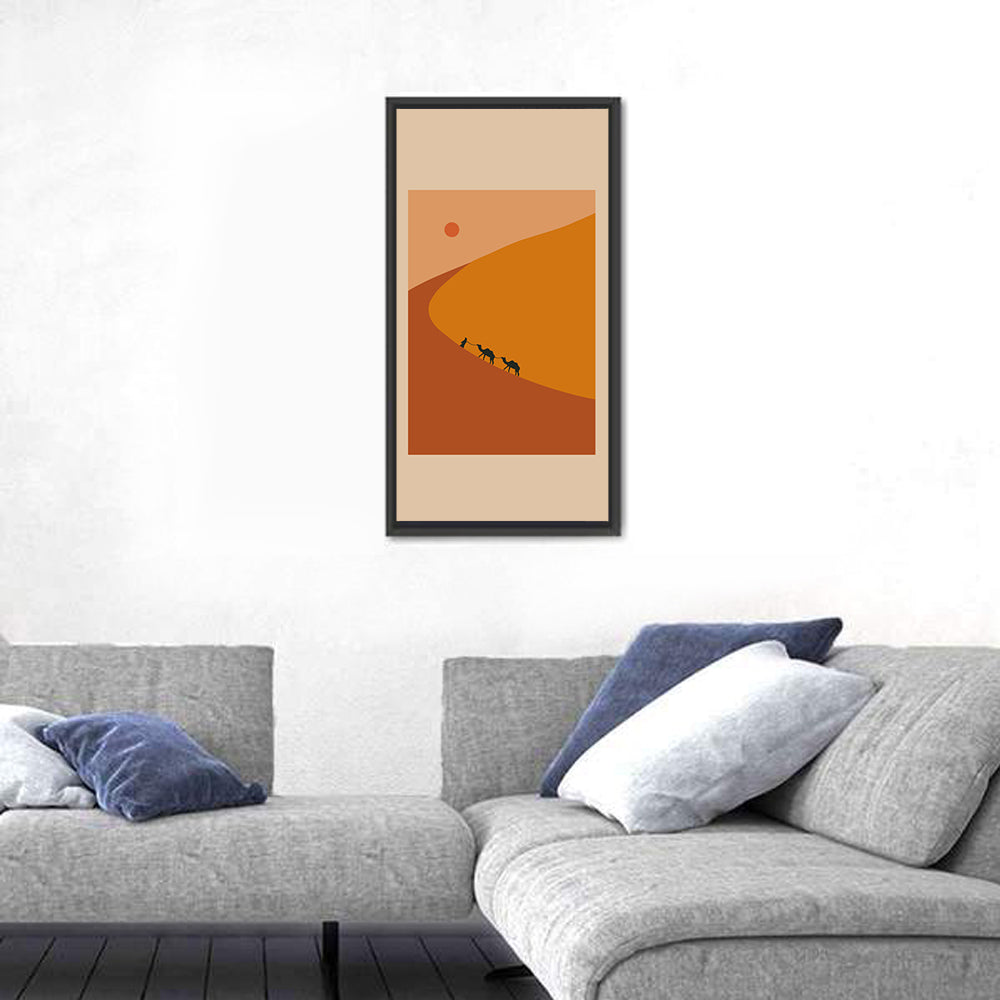 Minimal Desert Caravan Wall Art