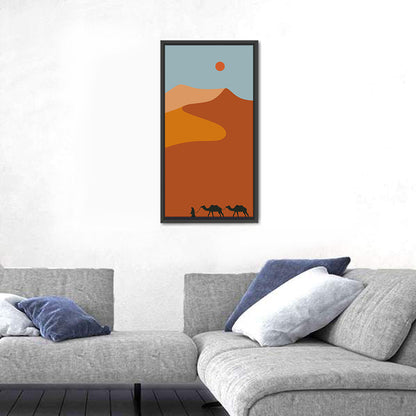 Desert Dunes with Camels Wall Art