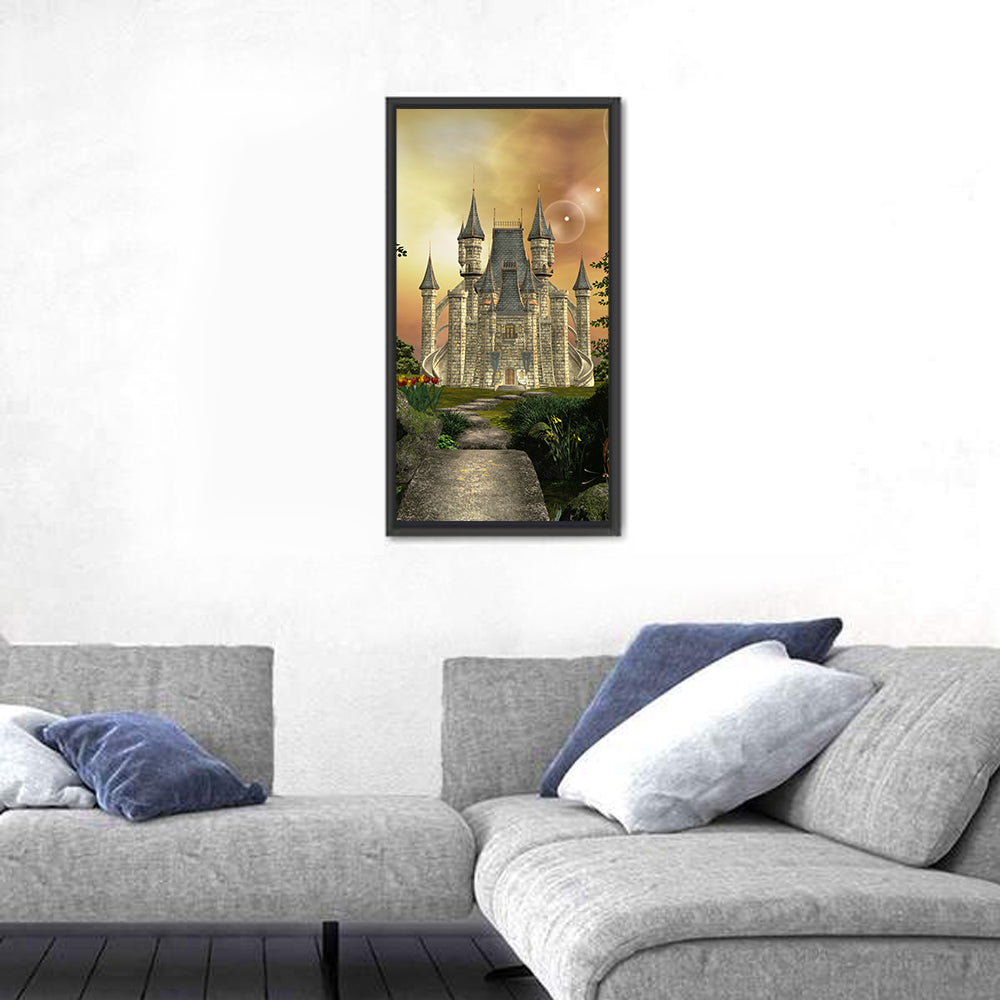 Castle in an Enchanted Garden Wall Art