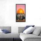 Dome of the Rock at Golden Hour Wall Art