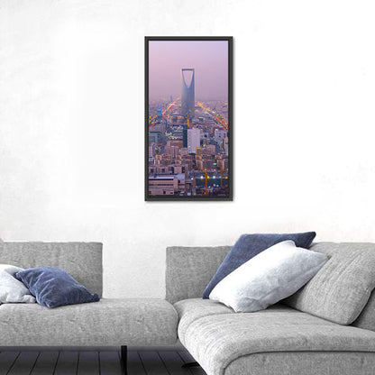 Kingdom Centre Riyadh at Dusk Wall Art