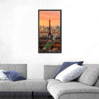 Eiffel Tower at Golden Twilight Wall Art