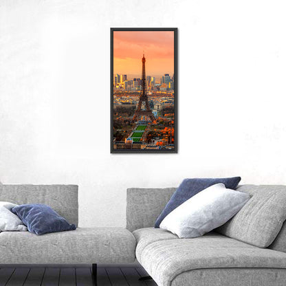 Eiffel Tower at Golden Twilight Wall Art