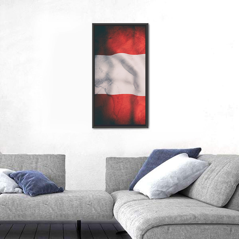 Waving Austrian Flag Wall Art