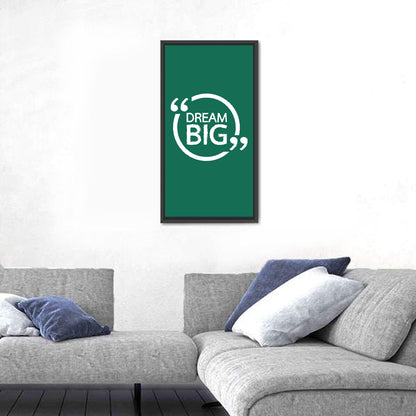 Dream Big Typography Wall Art