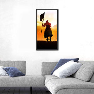 Medieval Knight On Horse  Wall Art