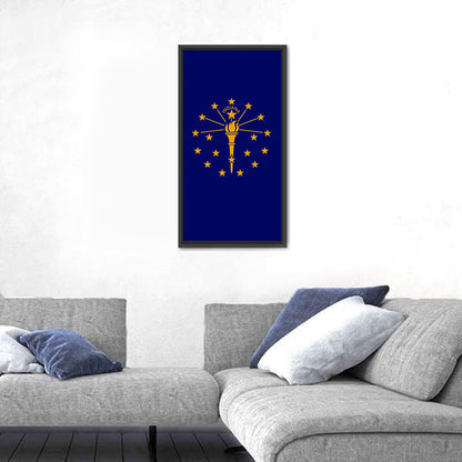 Indiana State Flag Graphic Wall Art