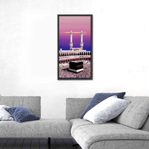 Holy Kaaba During Twilight Wall Art