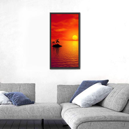 Coconut Island Sunset Wall Art