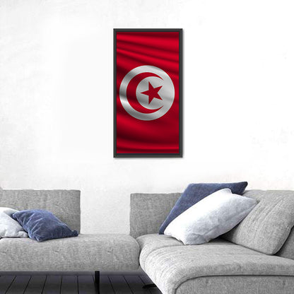 National Flag Of Tunisia Wall Art