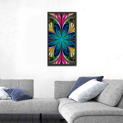 Kaleidoscope Fractal Blossom Wall Art