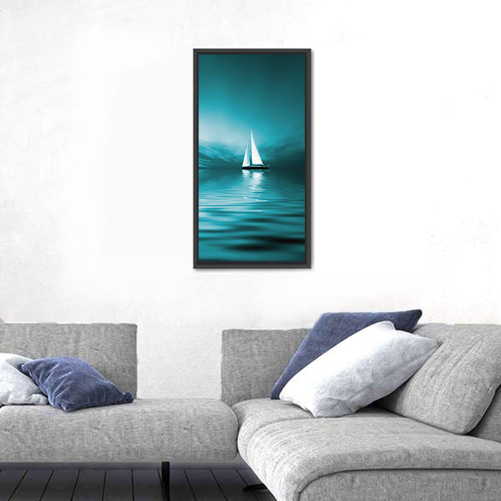Sunset Sailboat Silhouette Wall Art