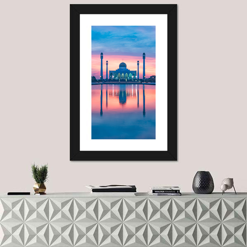 Central Mosque of Songkhla at Sunset Wall Art