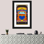Colorful Indian Truck Illustration Wall Art