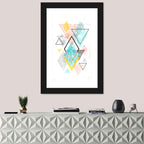 Scandinavian Diamond Geometry Wall Art