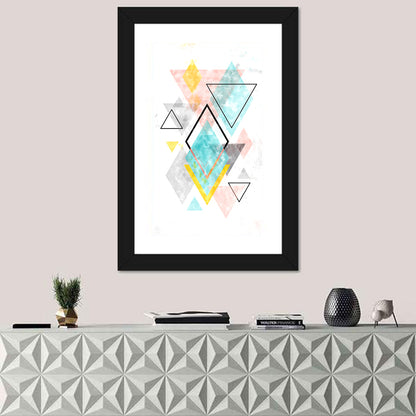 Scandinavian Diamond Geometry Wall Art