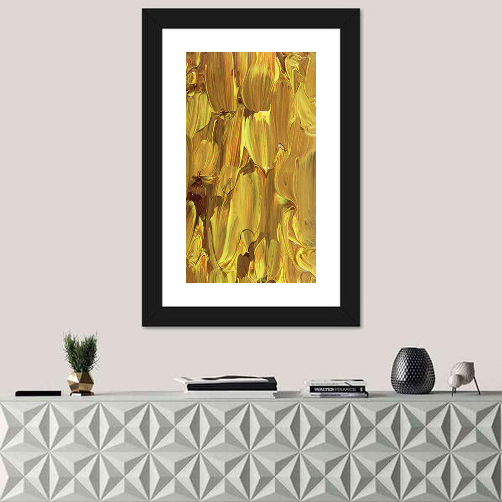 Gold Color Oil Painting Wall Art