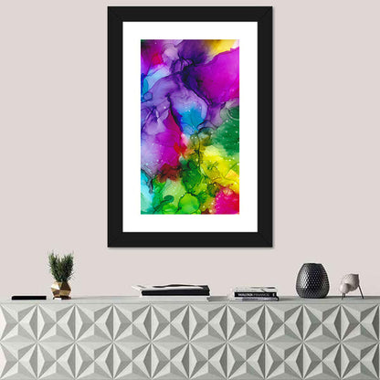 Vibrant Alcohol Ink Swirl Wall Art