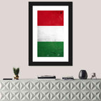 Vintage Hungarian Flag Wall Art
