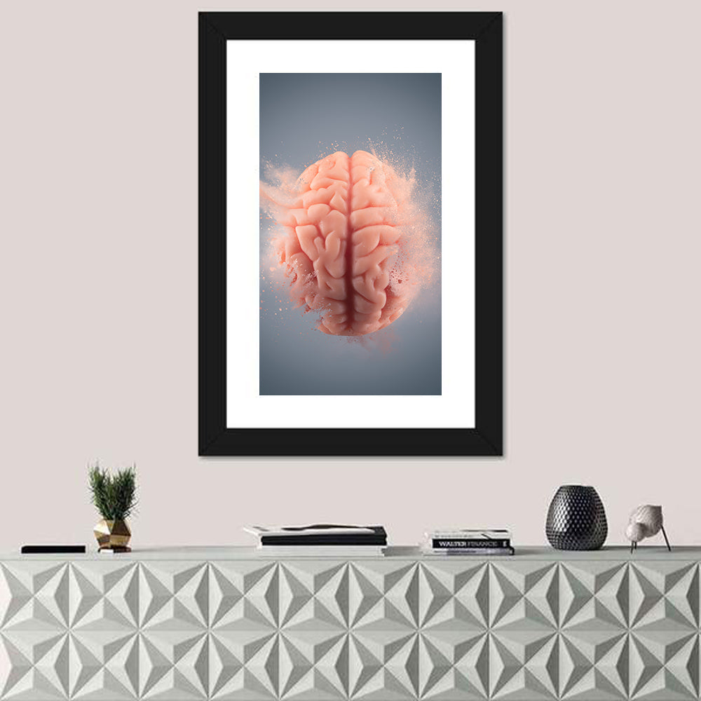 Human Brain CloseUp Wall Art