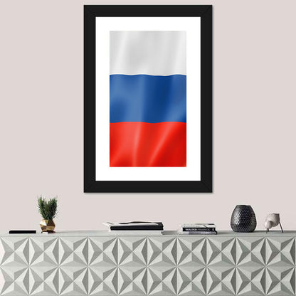 Russian Tricolor Flag Wall Art