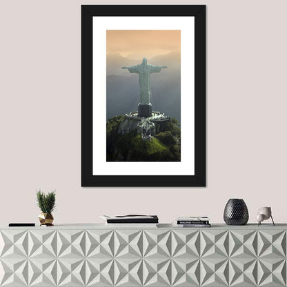 Christ the Redeemer at Golden Hour Wall Art