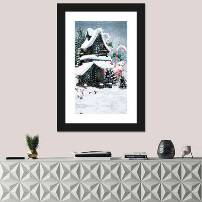 Winter Fairy Cottage Wall Art