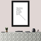 Small Steps Every Day Quote Wall Art