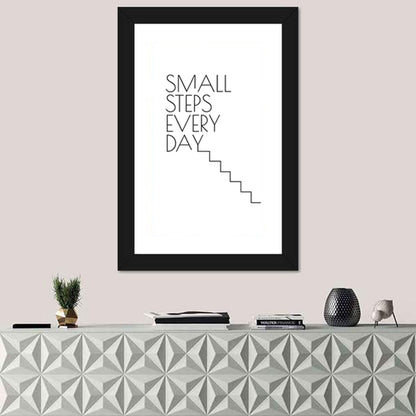 Small Steps Every Day Quote Wall Art