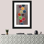 Ten Round Bowls of Berries Wall Art