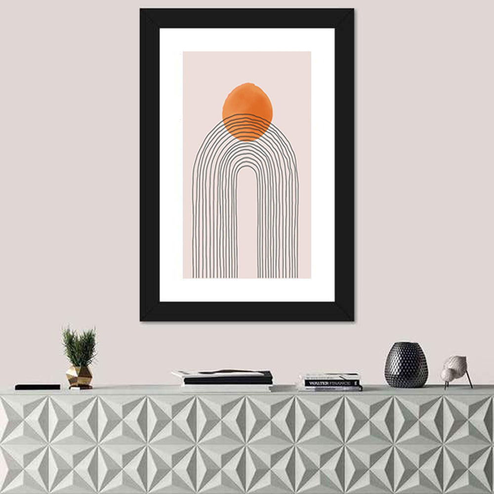 Layered Arch Sun Abstract Wall Art