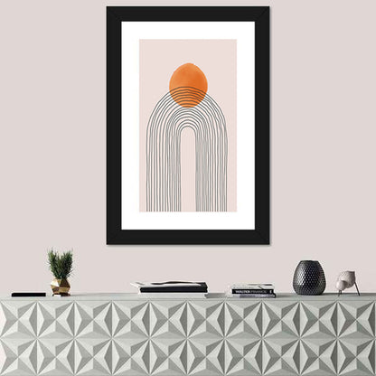 Layered Arch Sun Abstract Wall Art