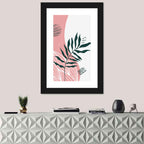 Pink Fern Boho Minimalist Wall Art