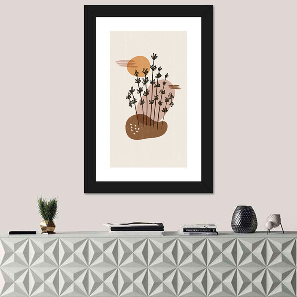 Lavender Botanical Minimalist Wall Art