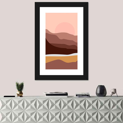 Mountains And Rivers Minimalist Wall Art