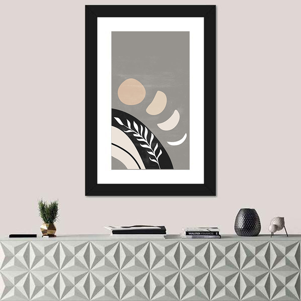 Crescent Moon Botanical Composition Wall Art