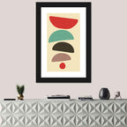 Mid Century Semicircle Stack Wall Art