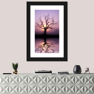 Tree At Dawn Wall Art