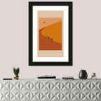 Minimal Desert Caravan Wall Art