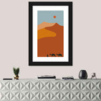 Desert Dunes with Camels Wall Art