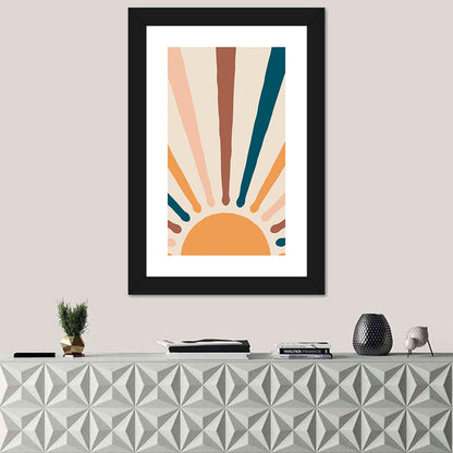 Boho Sun Rays Wall Art