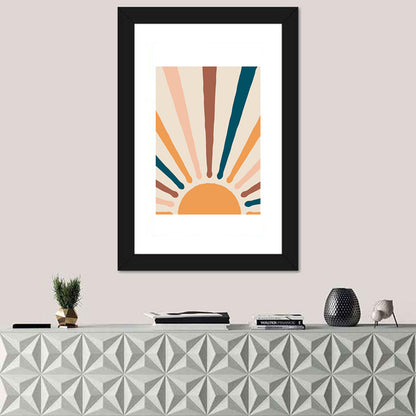 Boho Sun Abstract I Wall Art