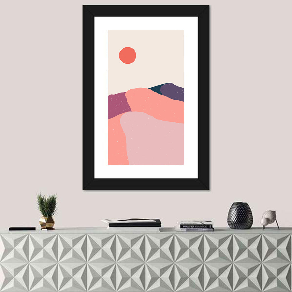 Boho Desert Sunset Wall Art