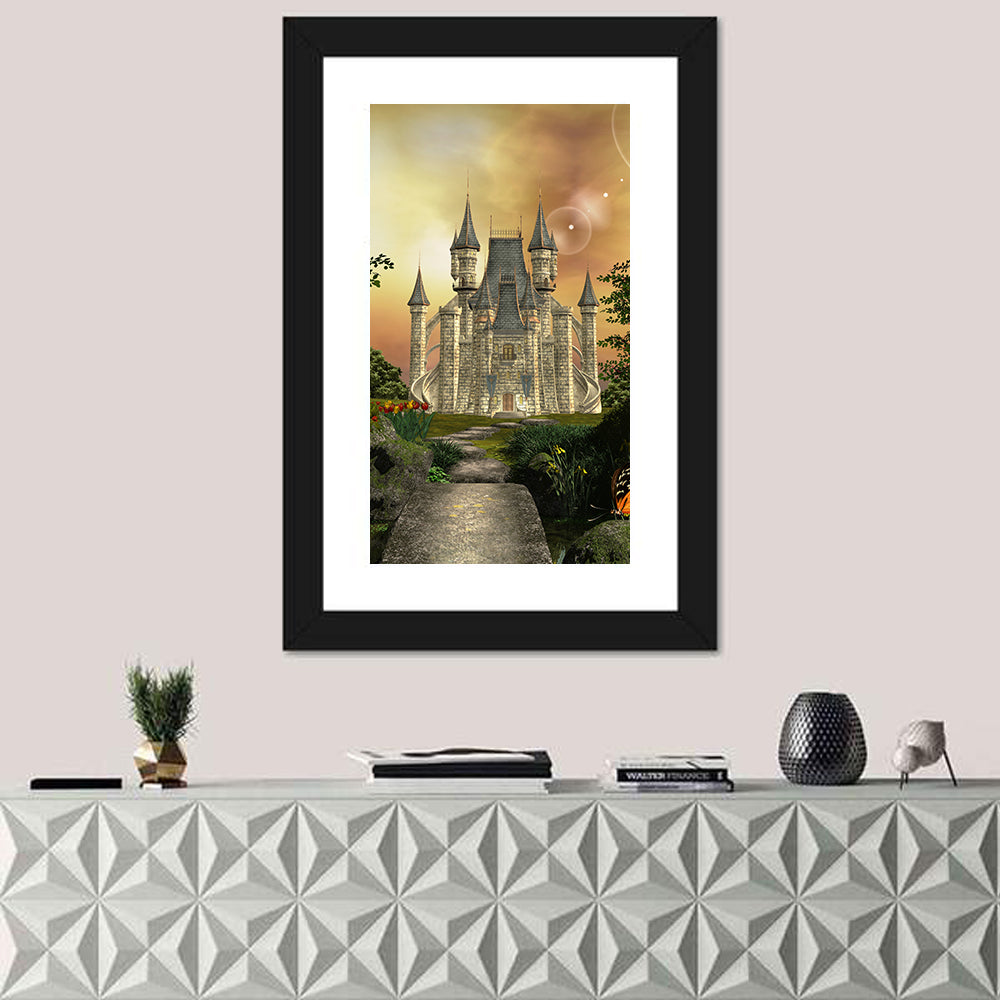 Castle in an Enchanted Garden Wall Art
