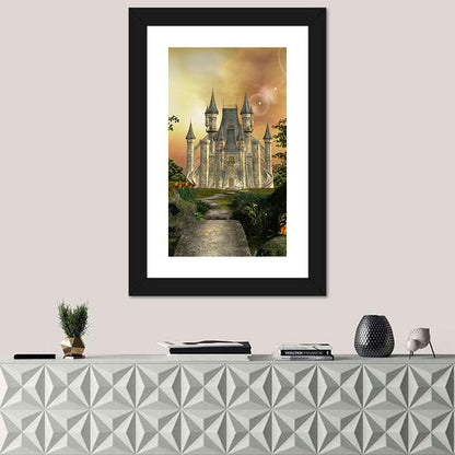 Castle in an Enchanted Garden Wall Art