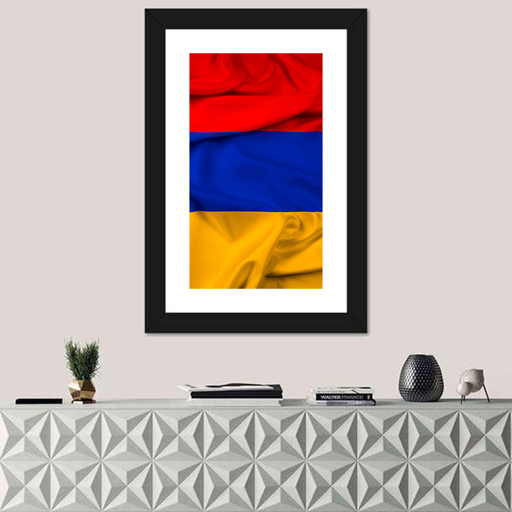 Waving Armenian Flag Wall Art
