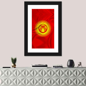 Flag Of Kyrgyzstan Wall Art=