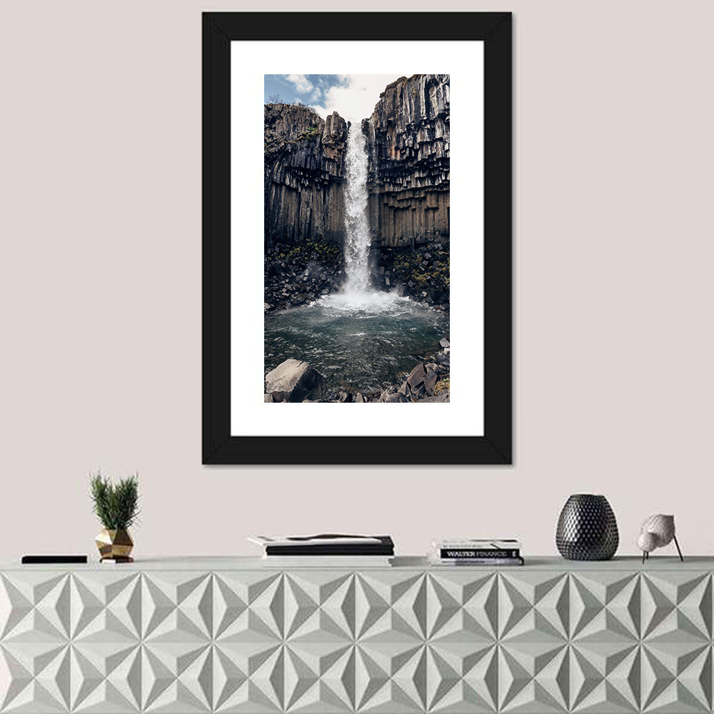 Svartifoss Basalt Waterfall Wall Art